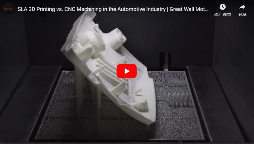 SLA 3D Printing vs. CNC Machining nell'industria automobilistica
